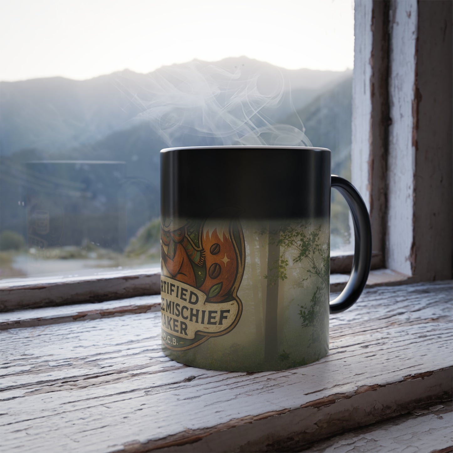 Certified Coffee Mischief Maker – Color Morphing Mug