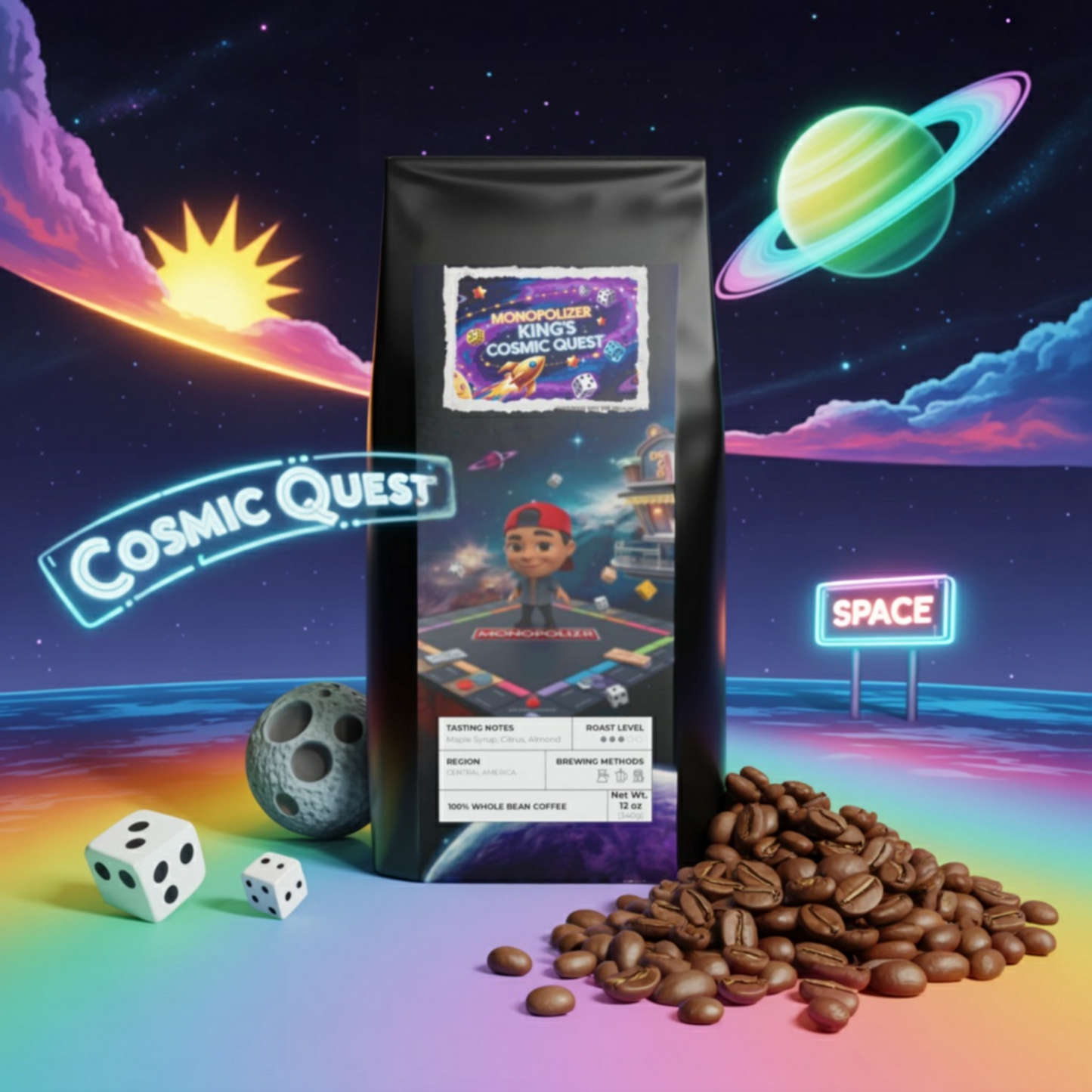 Monopolizer King's Cosmic Quest - Broken Top Coffee Blend (Medium Roast)