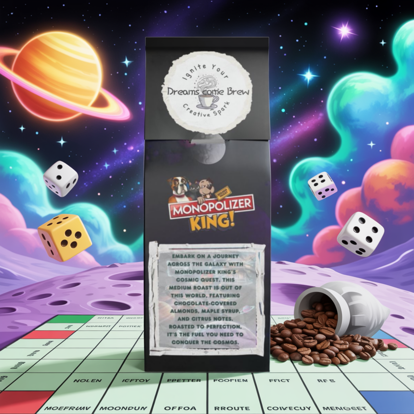 Monopolizer King's Cosmic Quest - Broken Top Coffee Blend (Medium Roast)