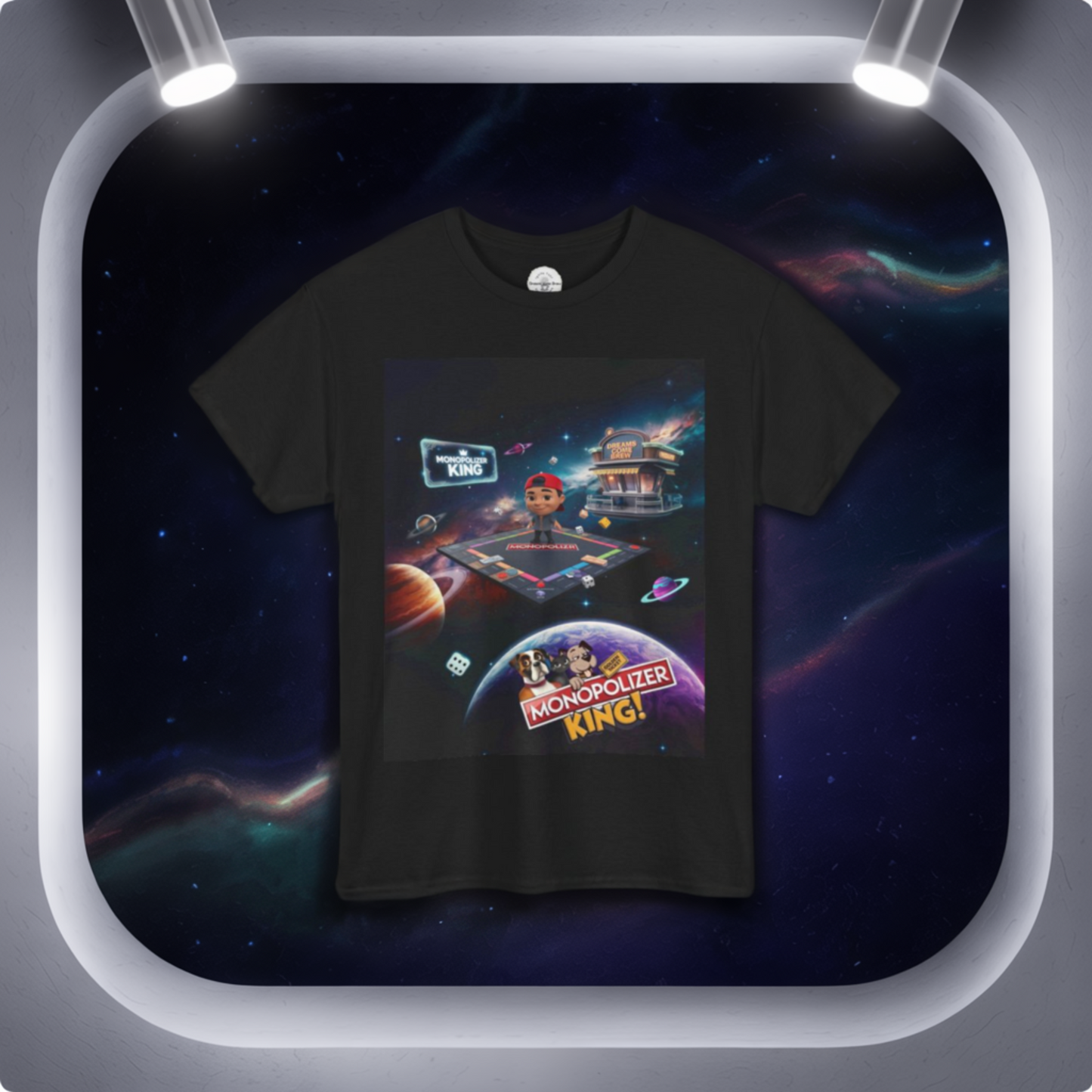 Monopolizer King’s Cosmic Quest Unisex Heavy Cotton Tee