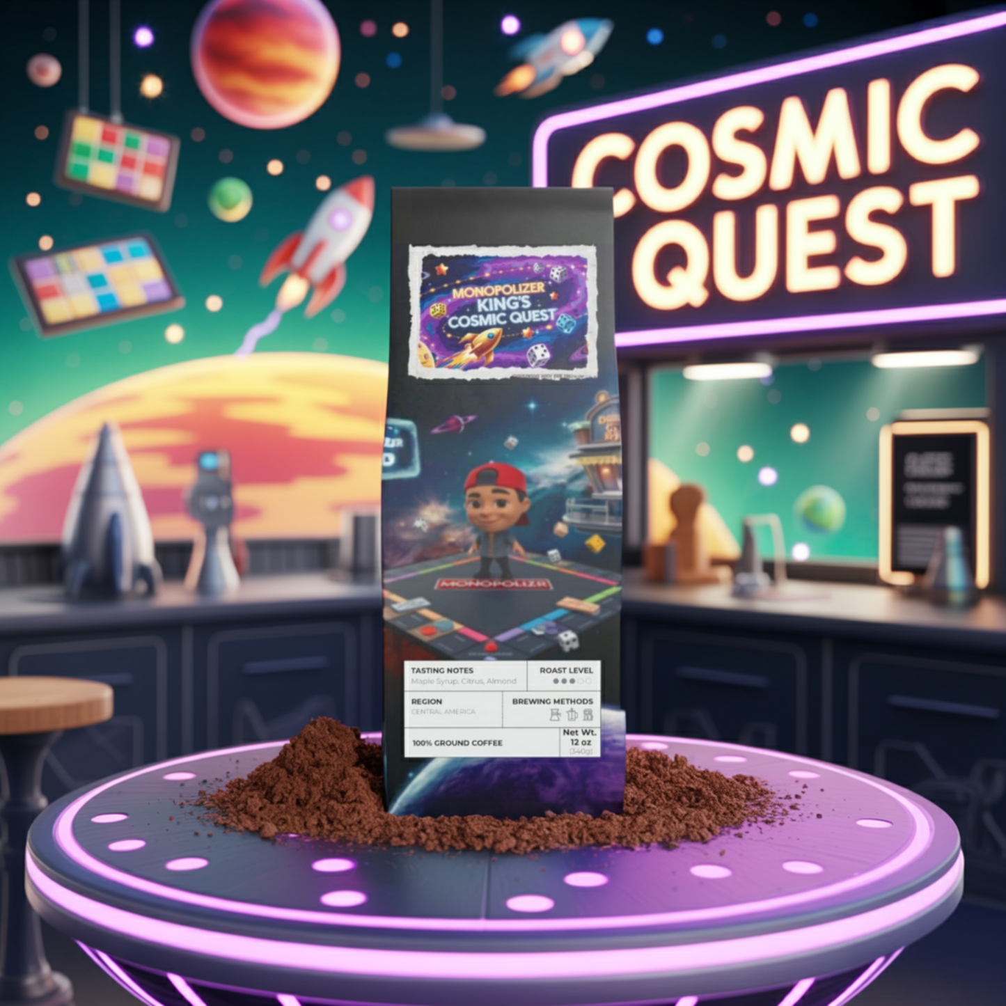 Monopolizer King's Cosmic Quest - Broken Top Coffee Blend (Medium Roast)