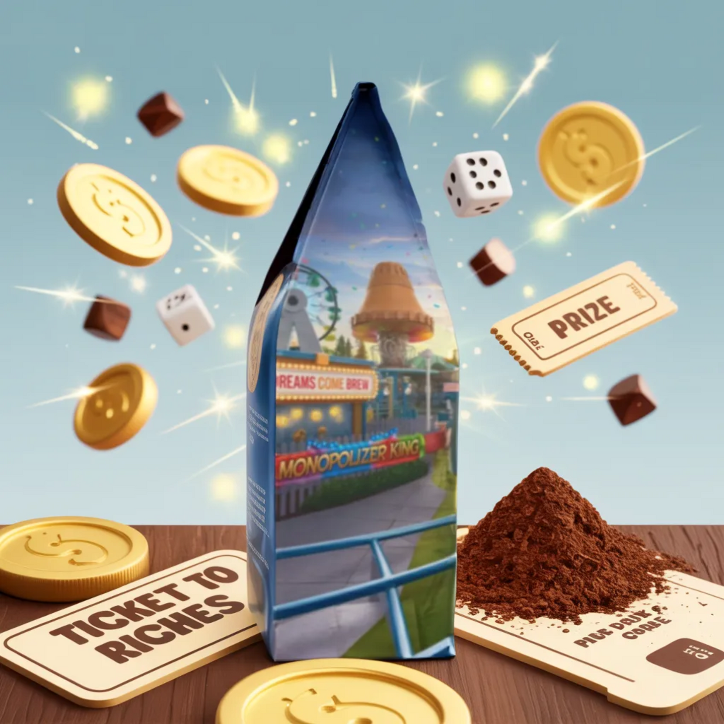 Ticket to Riches - Cascades Coffee Blend (Medium-Dark Roast)