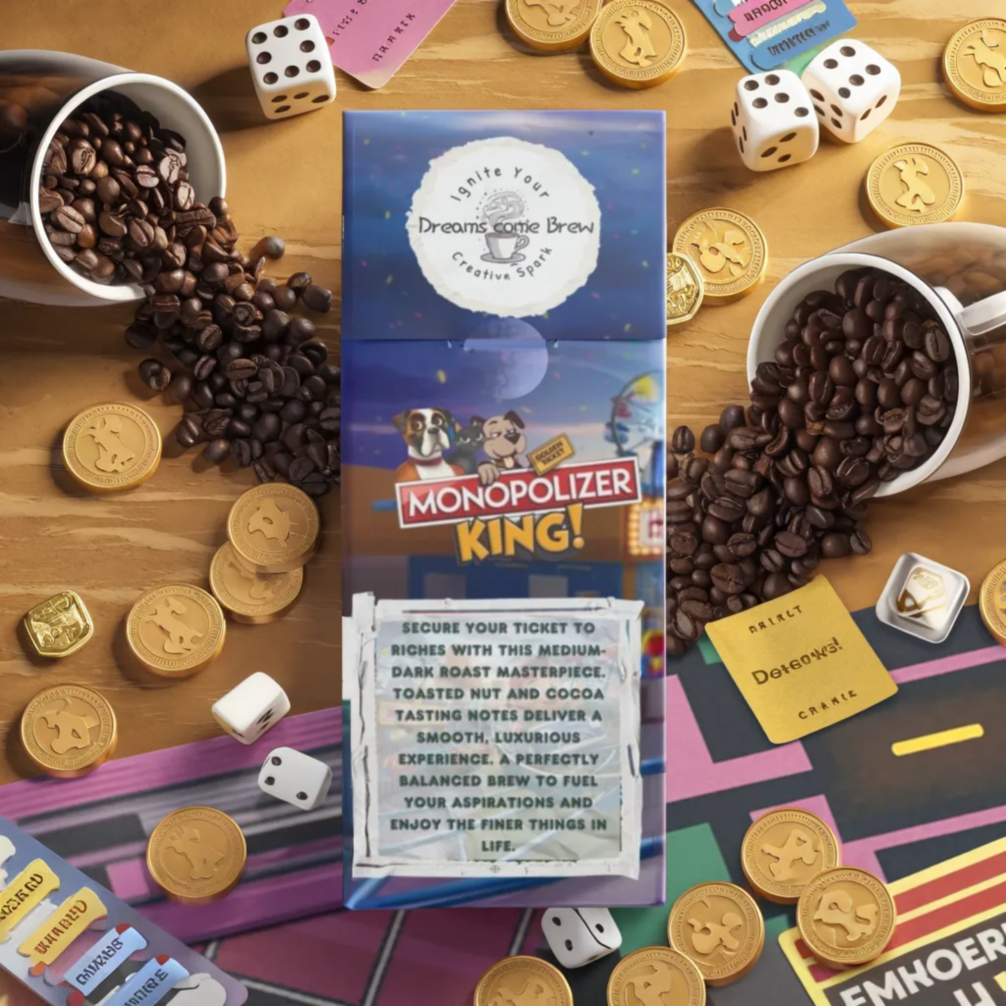 Ticket to Riches - Cascades Coffee Blend (Medium-Dark Roast)