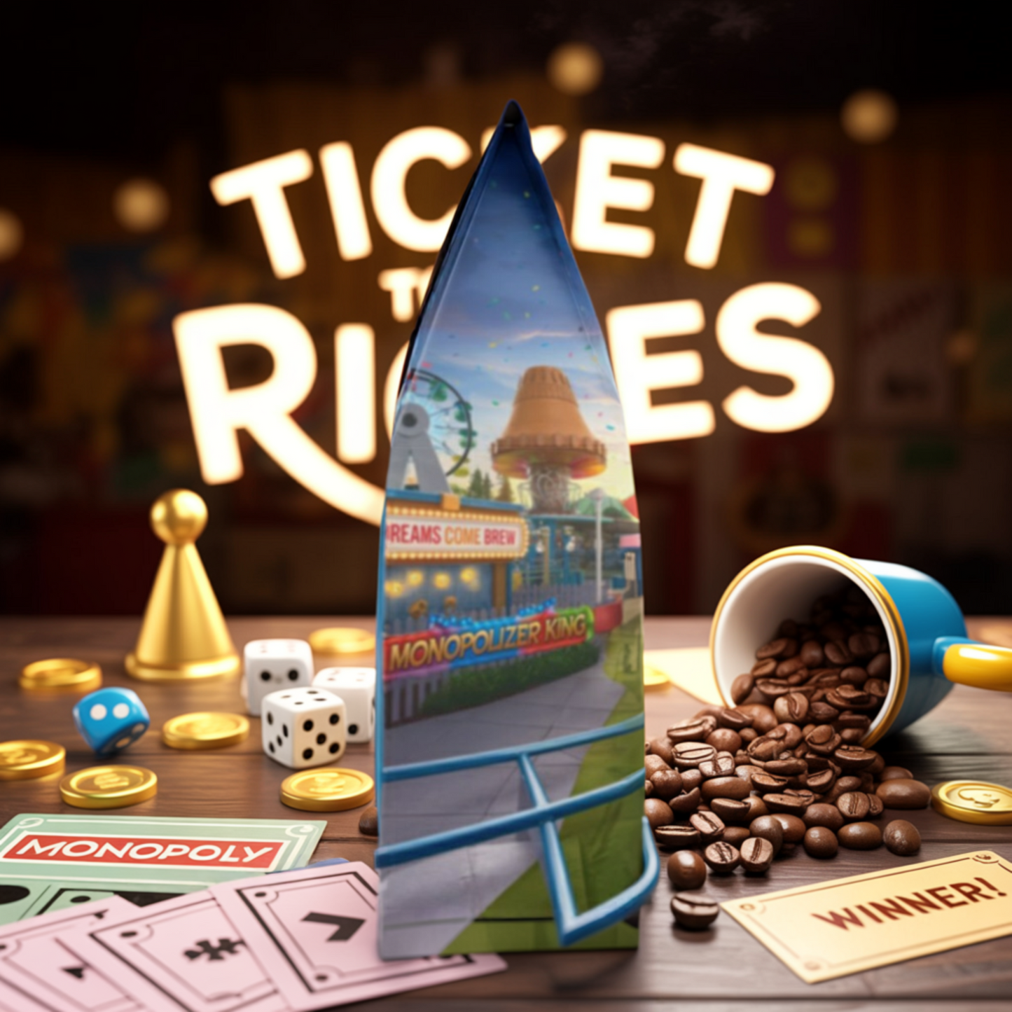 Ticket to Riches - Cascades Coffee Blend (Medium-Dark Roast)