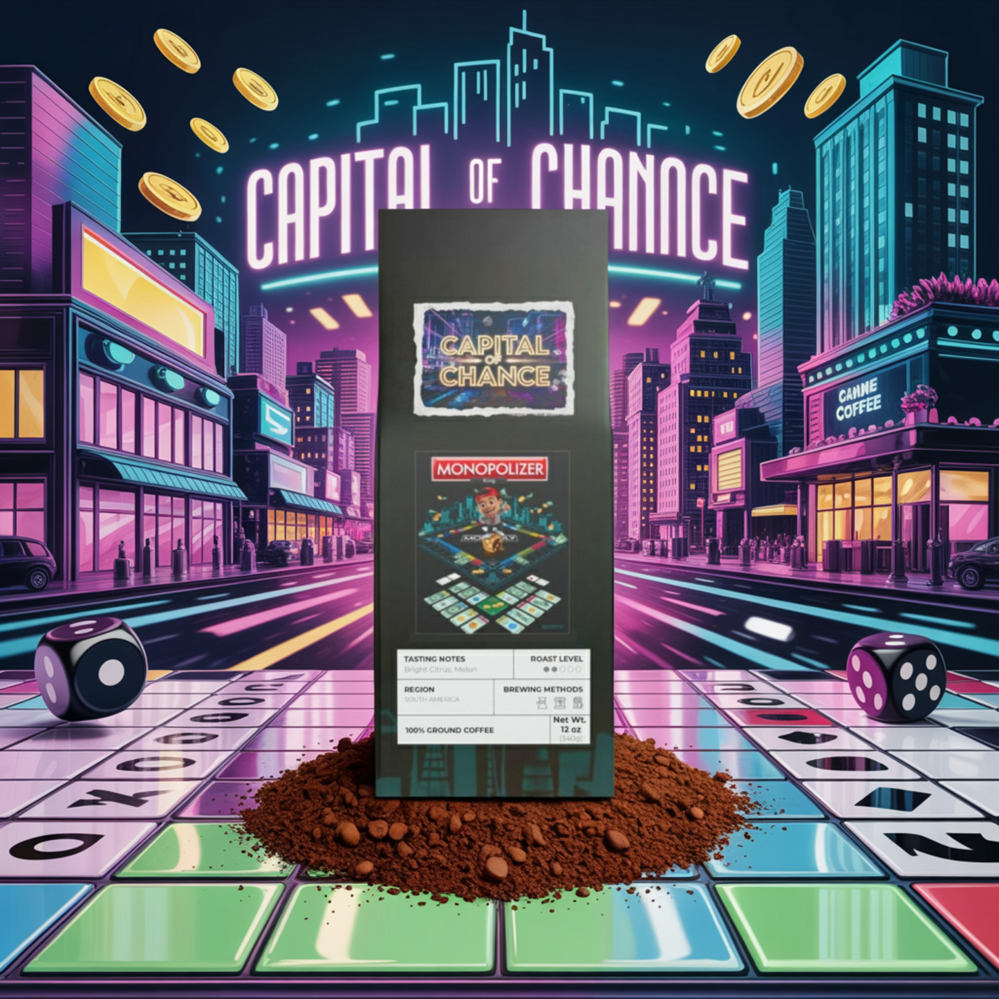 Capital of Chance - Colombia Single Origin Coffee (Light-Medium Roast)
