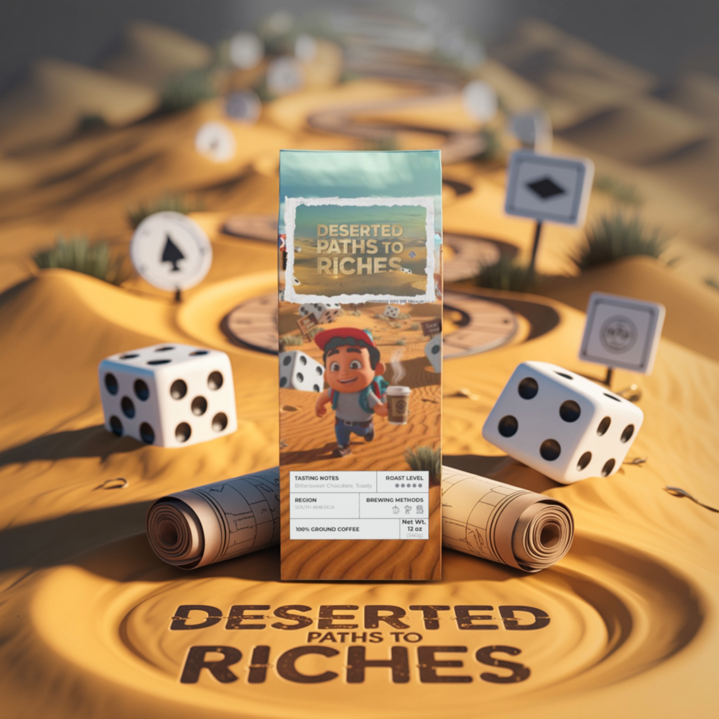 Deserted Paths to Riches - Bitterroot Coffee Blend (Dark French Roast)