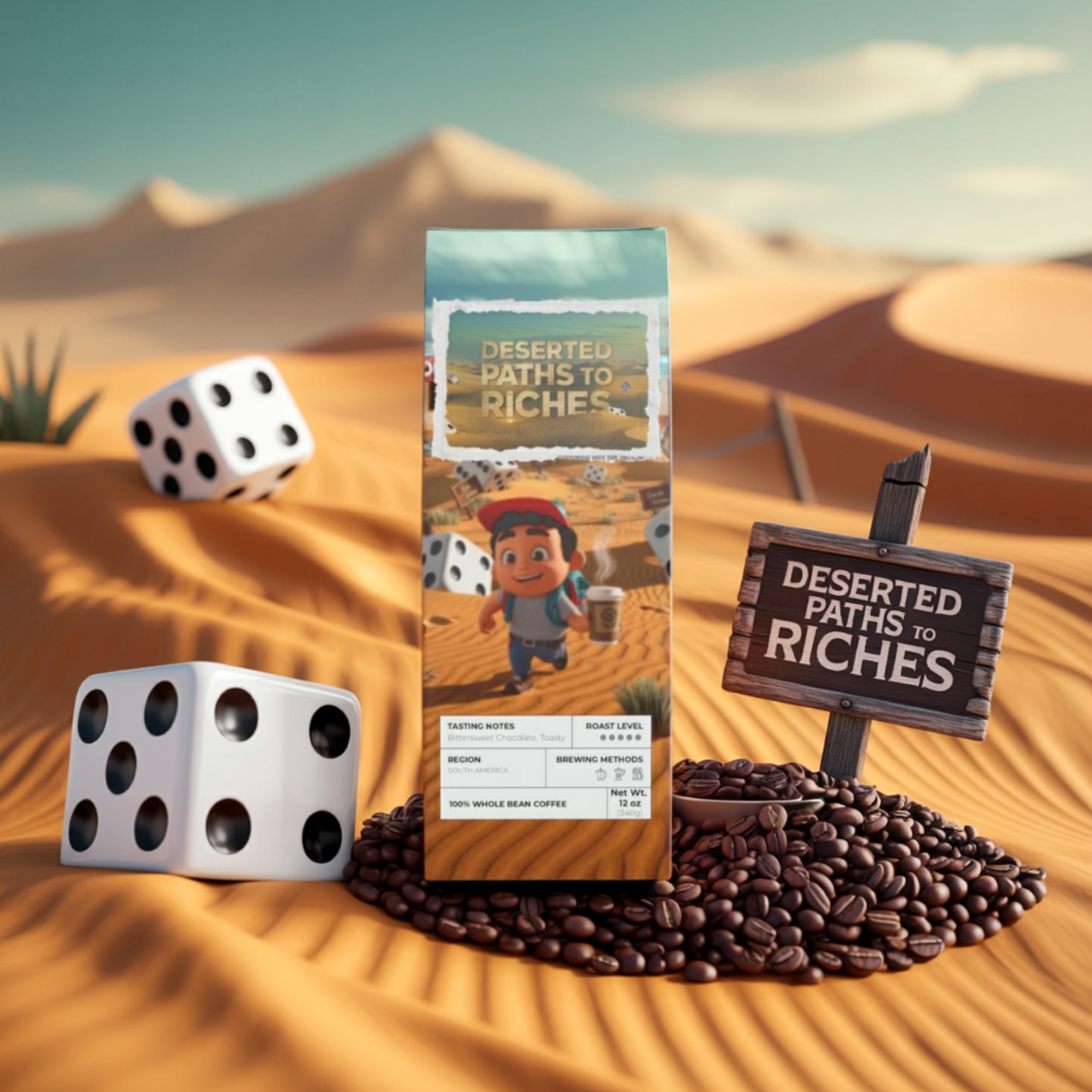 Deserted Paths to Riches - Bitterroot Coffee Blend (Dark French Roast)