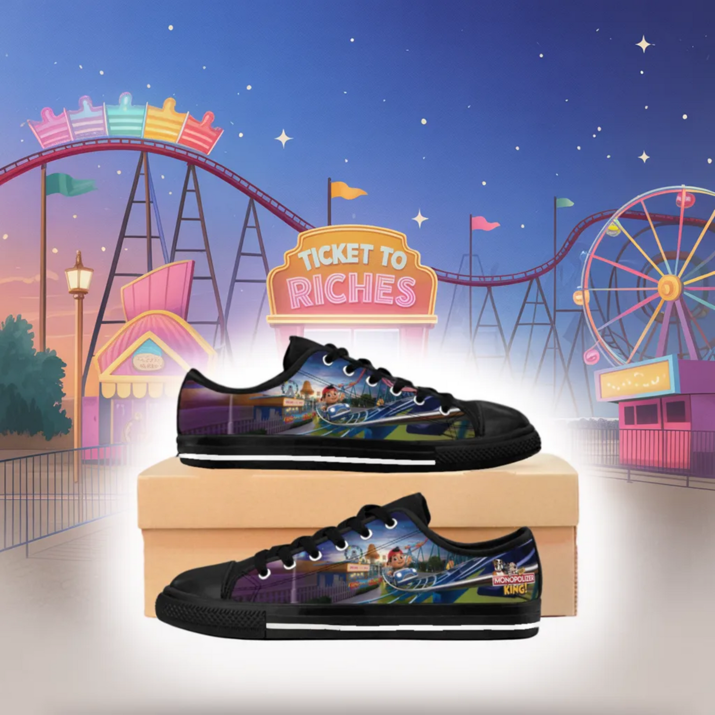 Ticket to Riches - Unisex Sneakers
