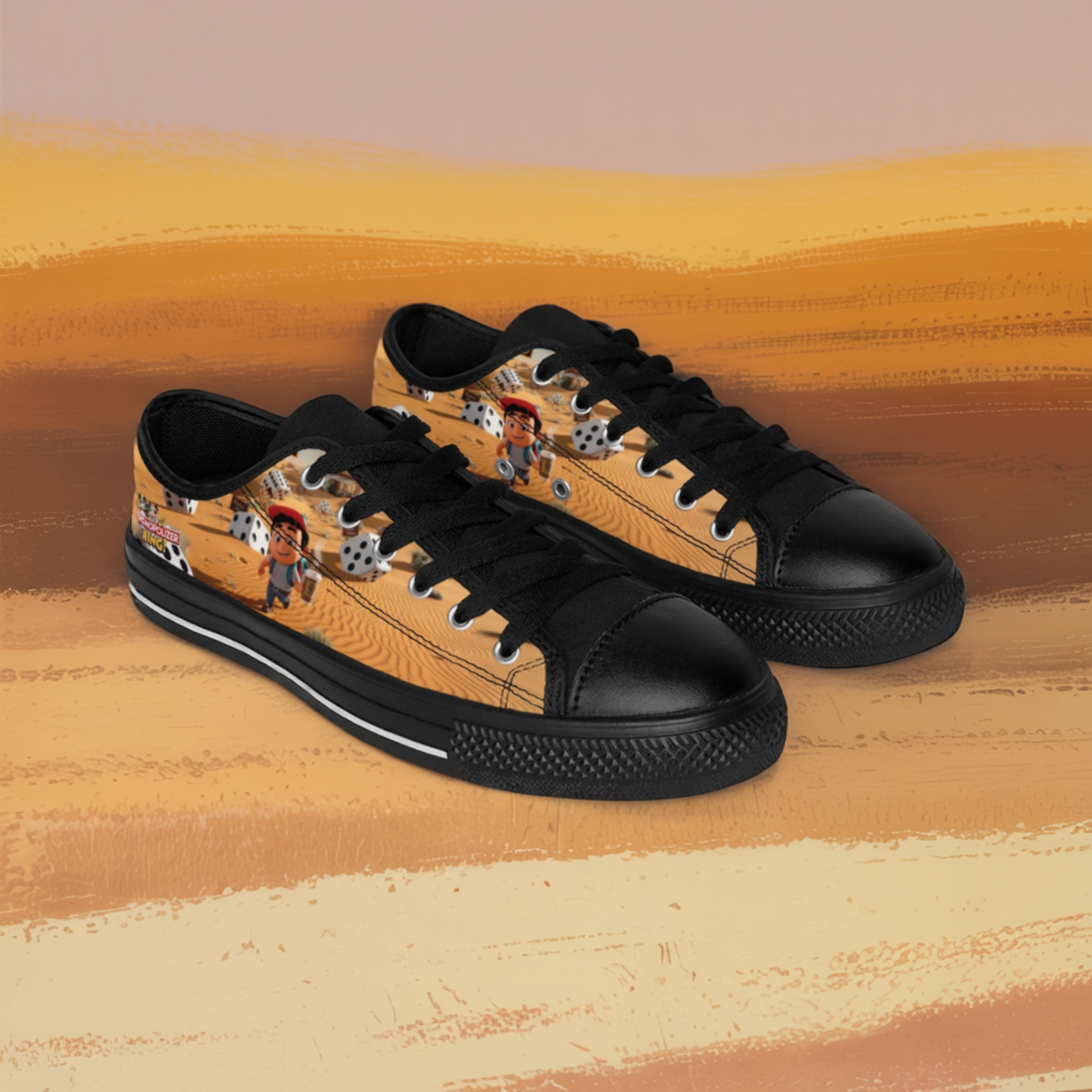 Deserted Paths to Riches – Unisex Canvas Sneakers