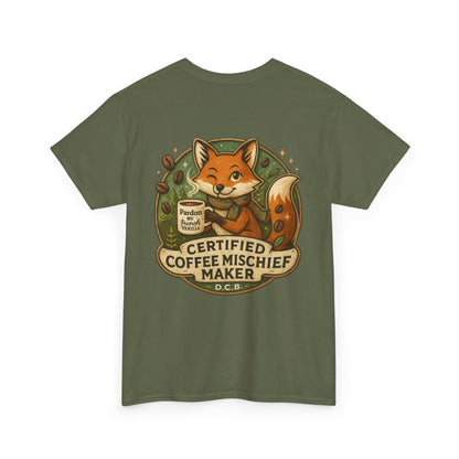Certified Coffee Mischief Maker Tee
