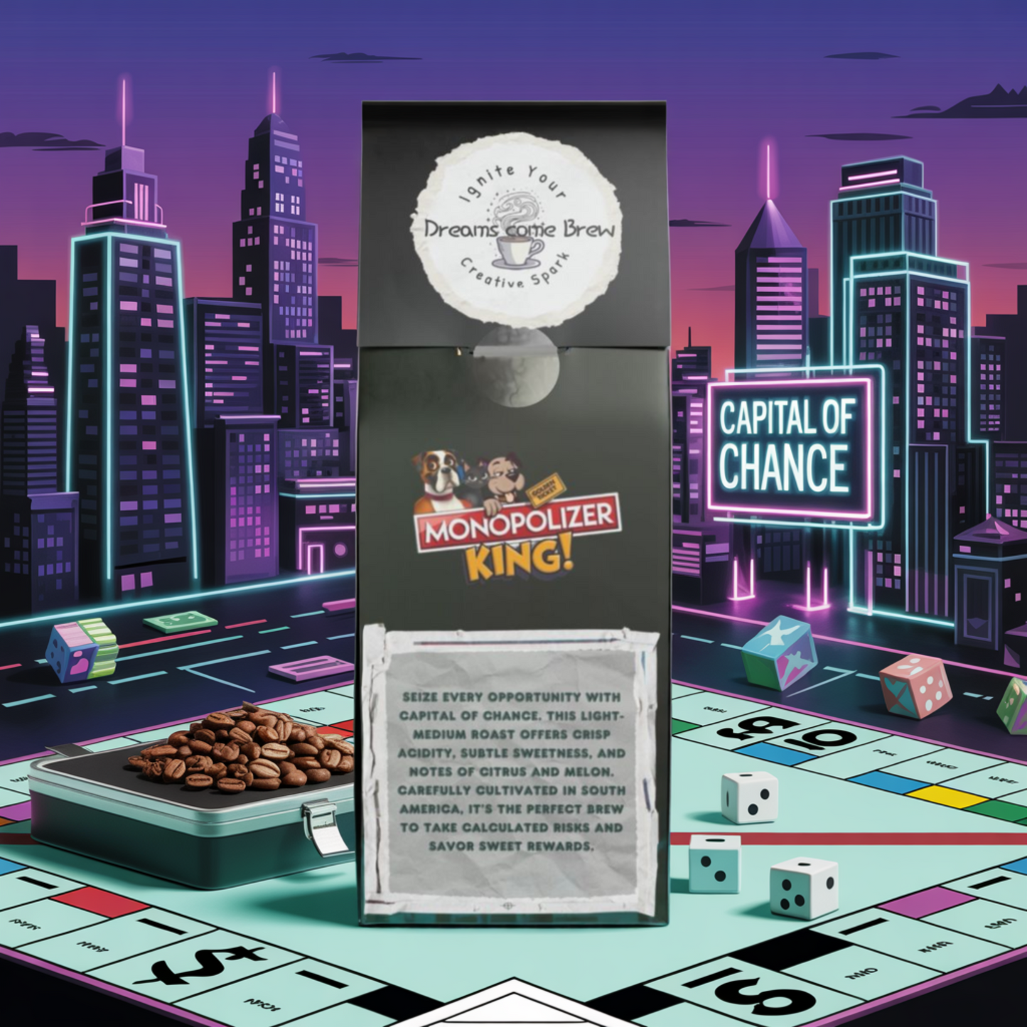 Capital of Chance - Colombia Single Origin Coffee (Light-Medium Roast)